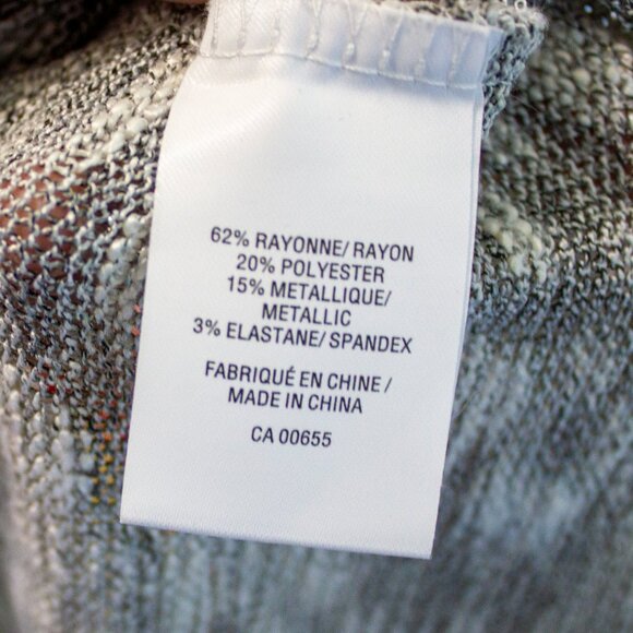 Reitmans Heather Gray Cowl Neck Top | Subtle Metallic | Size XXL - Picture 5 of 5